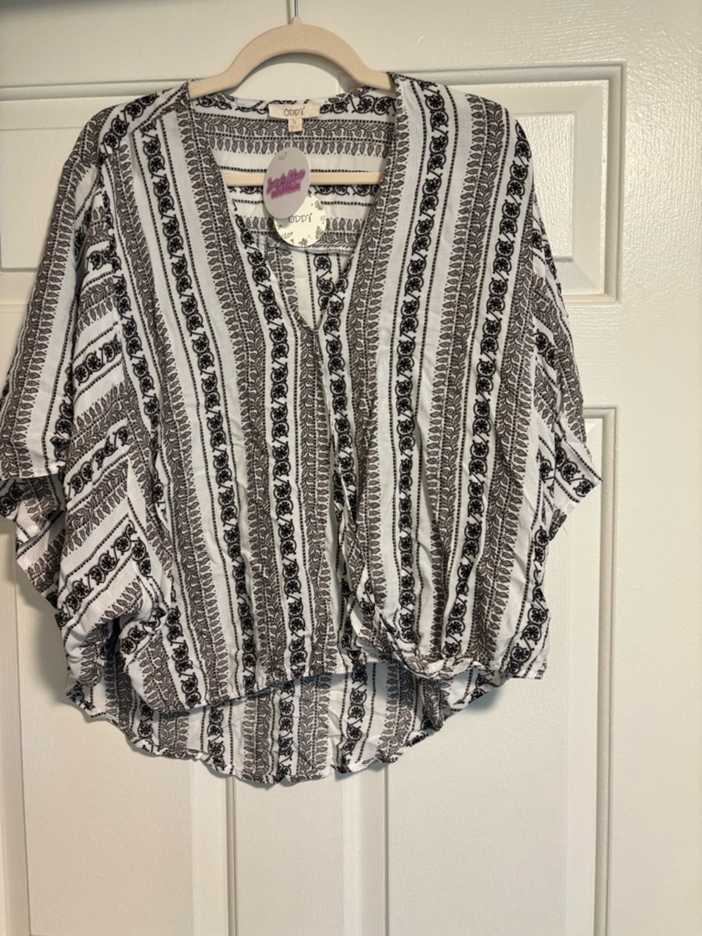 NEW Oddy Boho Babe Tie-Front Top